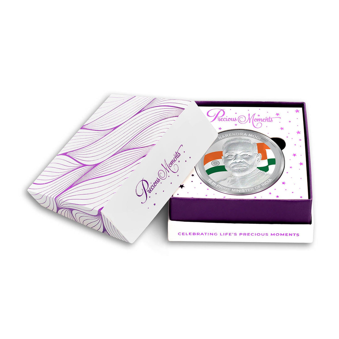 BIS Hallmarked 20 Gram PM Modi Ji Silver Coin 999 Purity