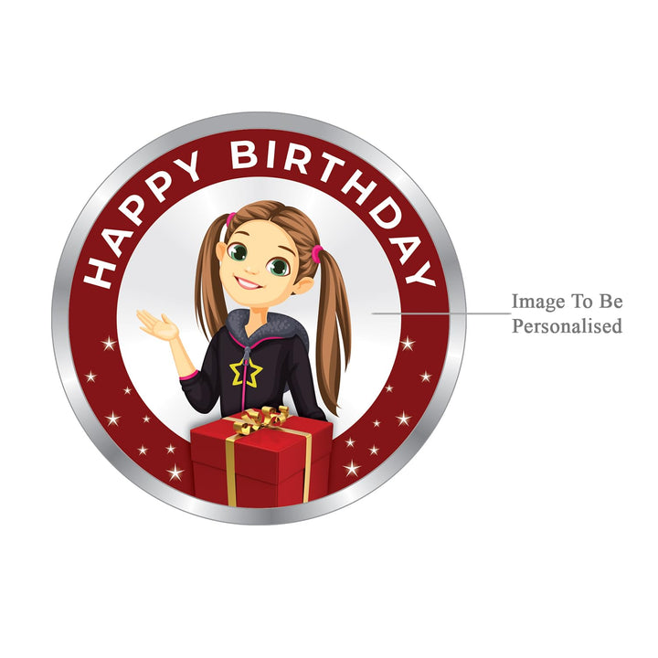 BIS Hallmarked Personalised Happy Birthday 5 gm 999 Pure Silver Coin