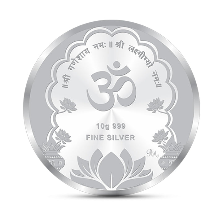 BIS Hallmarked Laxmi Ganesh 999 Pure Silver Coin Akshay Tritiya