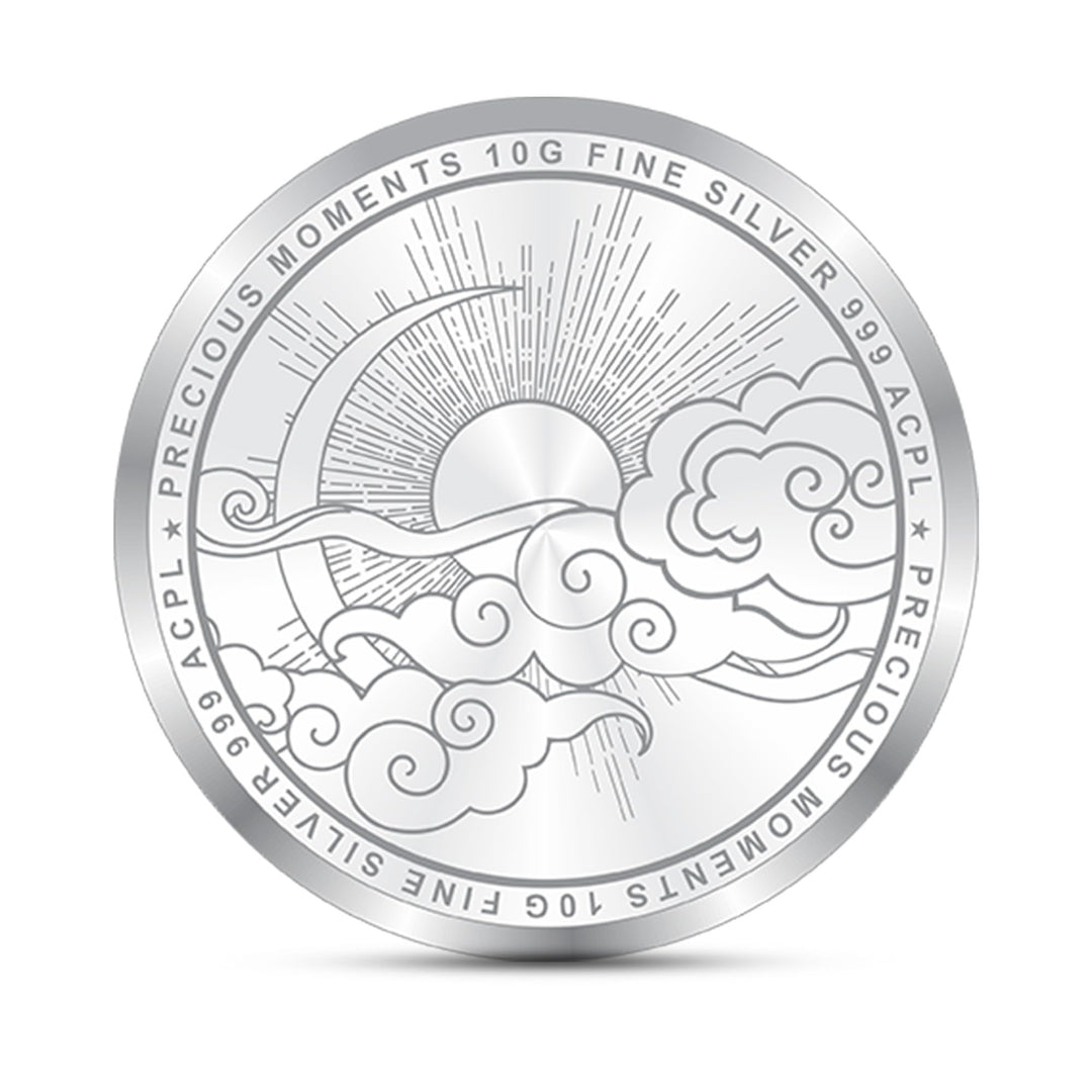 BIS Hallmarked Banyan Tree Colour 999 Pure Silver Coin Akshay Tritiya