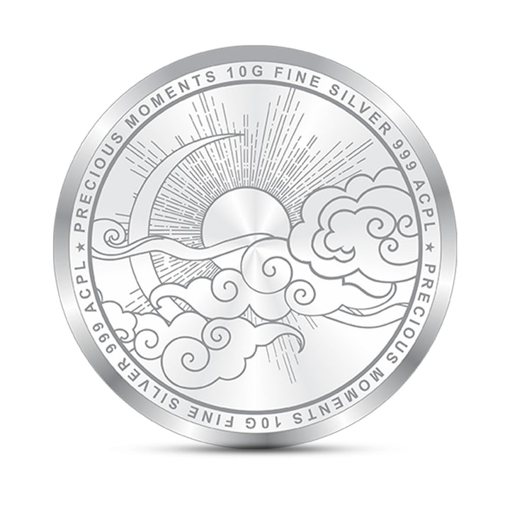 BIS Hallmarked Banyan Tree Colour 999 Pure Silver Coin Akshay Tritiya