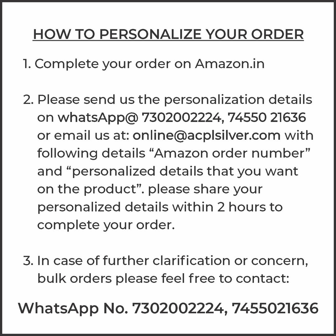 BIS Hallmarked Personalised Sorry Silver Coin 999 Purity