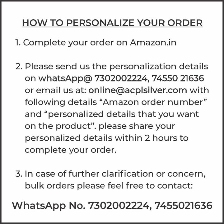 BIS Hallmarked Personalised Sorry Silver Coin 999 Purity