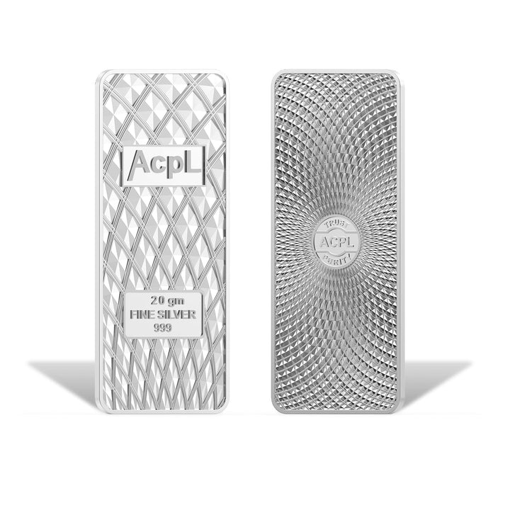 BIS Hallmarked Bullion Silver Bar 999 Purity