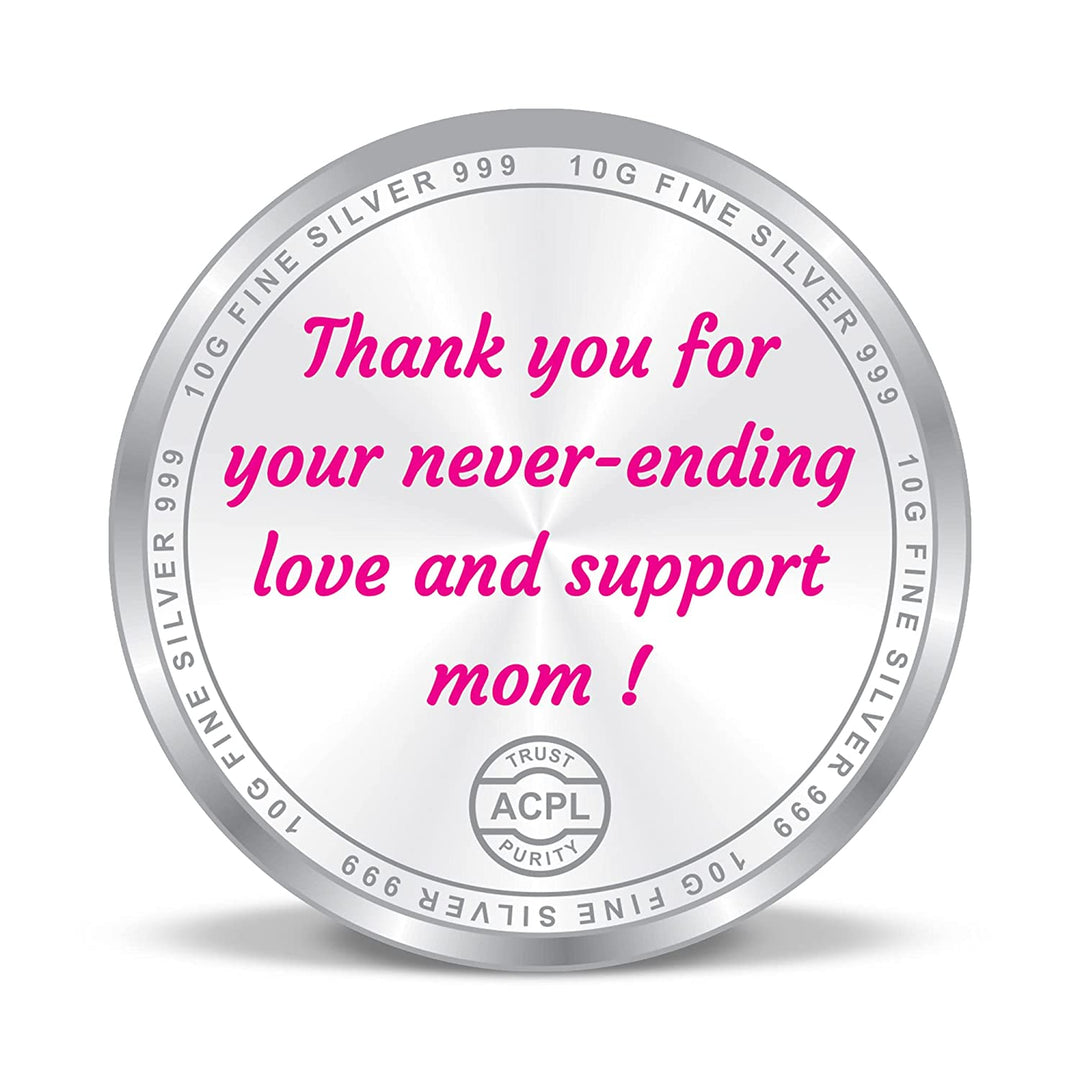 BIS Hallmarked 999 Pure Silver Coin Premium Mother's Day Gift Box for Women