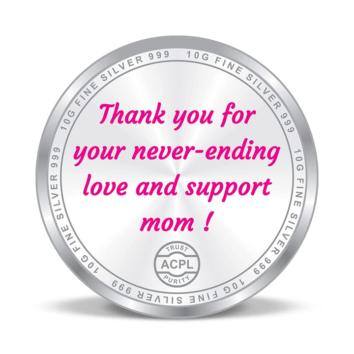 BIS Hallmarked 999 Pure Silver Coin Premium Mother's Day Gift Box for Women