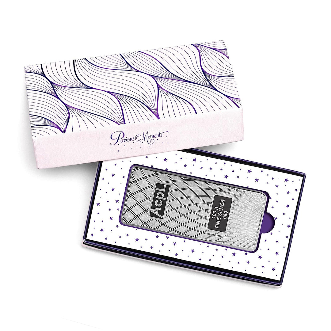 BIS Hallmarked Bullion Silver Bar 999 Purity