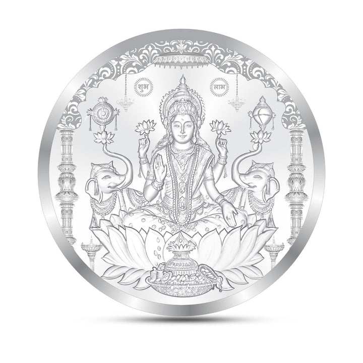 BIS Hallmarked Laxmi ji Silver Coin With 999 Purity