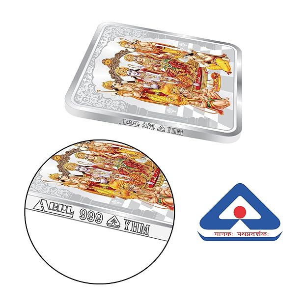 BIS Hallmarked Ayodhya Ram Temple 999 Pure Silver Coin