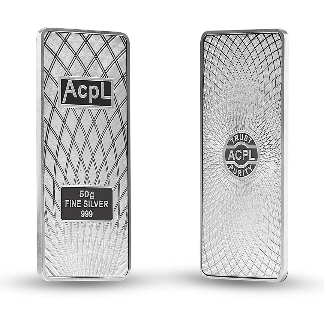 BIS Hallmarked Bullion Silver Bar 999 Purity