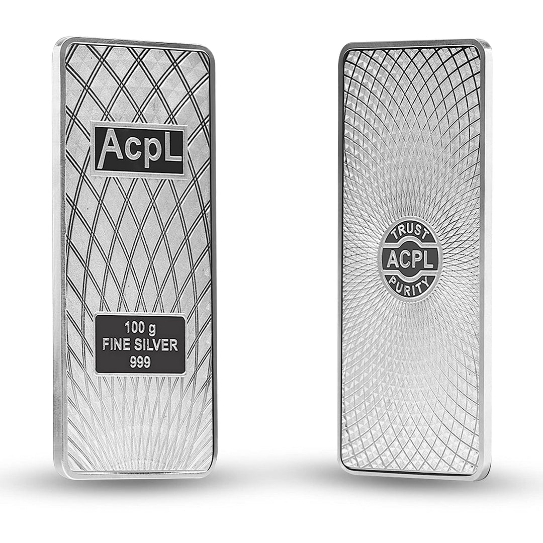 BIS Hallmarked Bullion Silver Bar 999 Purity