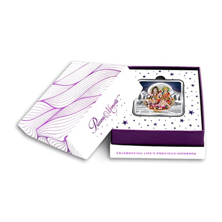 BIS Hallmarked Silver Coin Shiv Pariwar 999 Pure