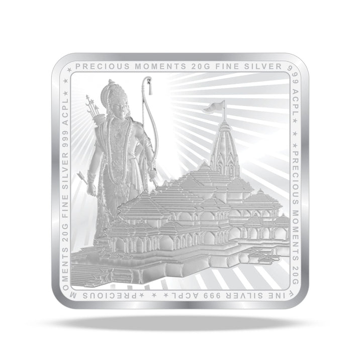 BIS Hallmarked Ram Darbar 999 Pure Silver Coin