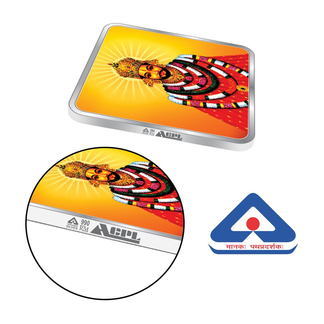 BIS Hallmarked Silver Coin Khatu Shyam Ji 999 Pure