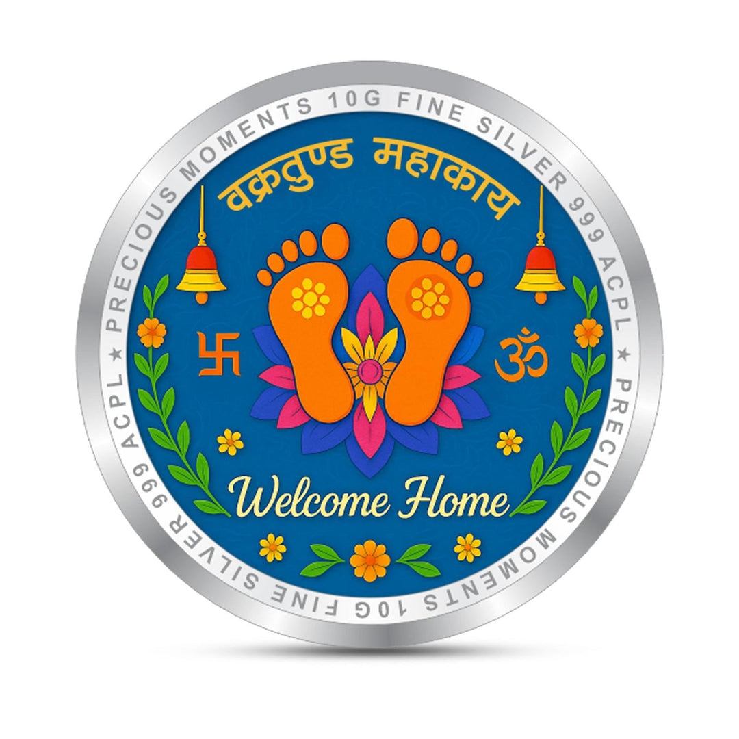 BIS Hallmarked Grah Pravesh House Warming Silver coin 999 Pure