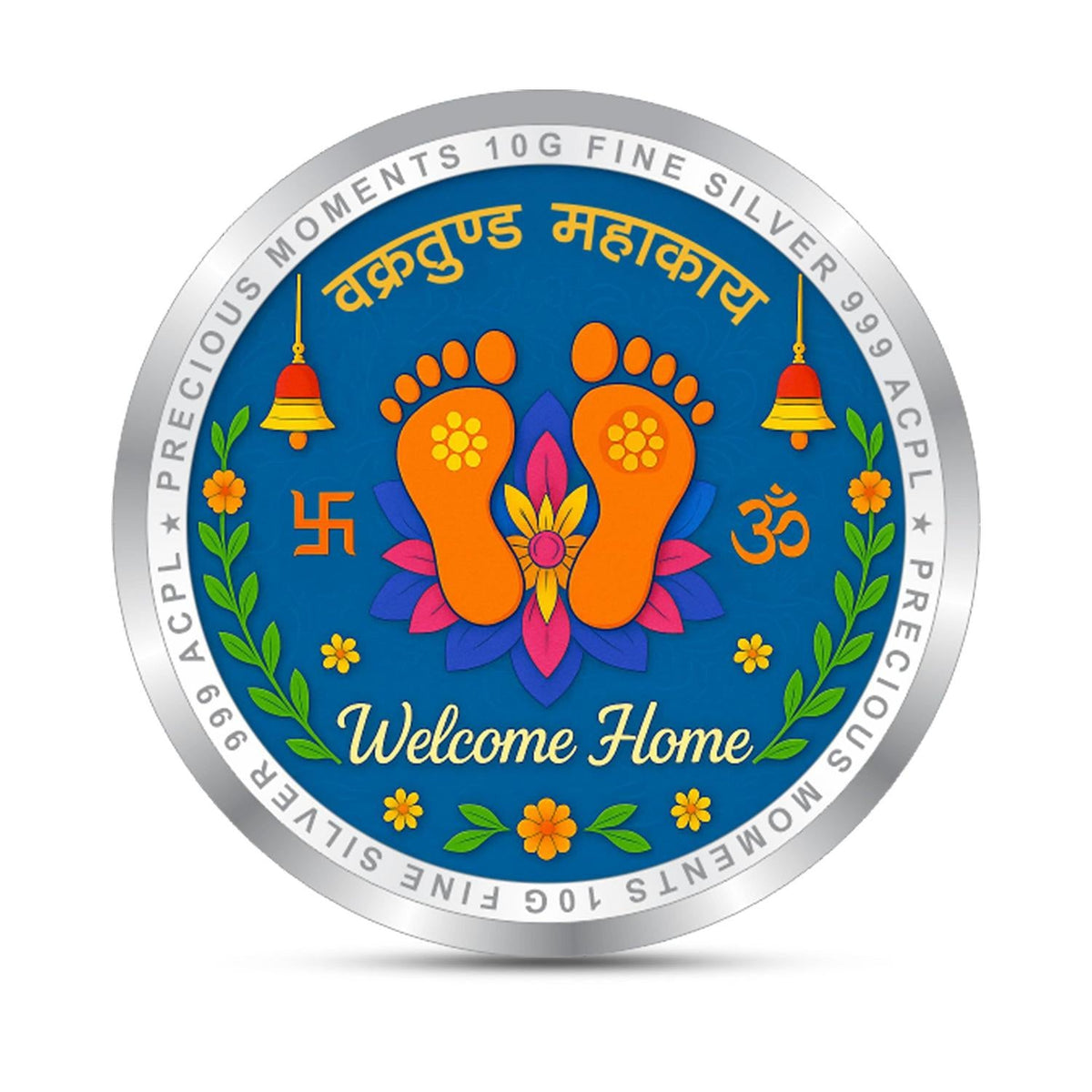BIS Hallmarked Grah Pravesh House Warming Silver coin 999 Pure ...