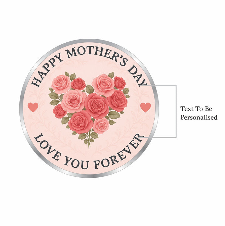 BIS Hallmarked Personalised Mother's Day Silver Coin 999 Pure