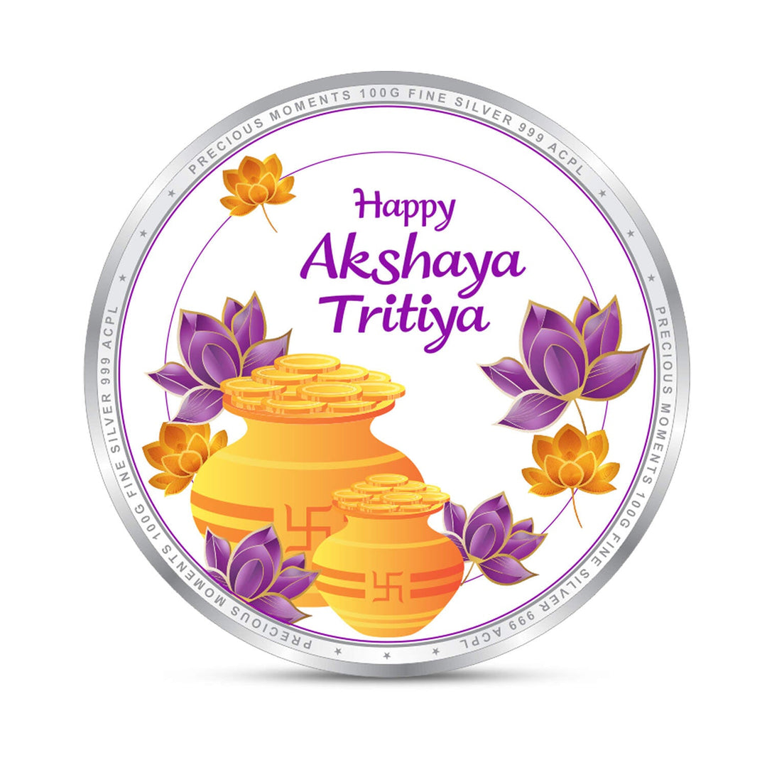 BIS Hallmarked Akshaya Tritiya Silver Coin 999 Pure
