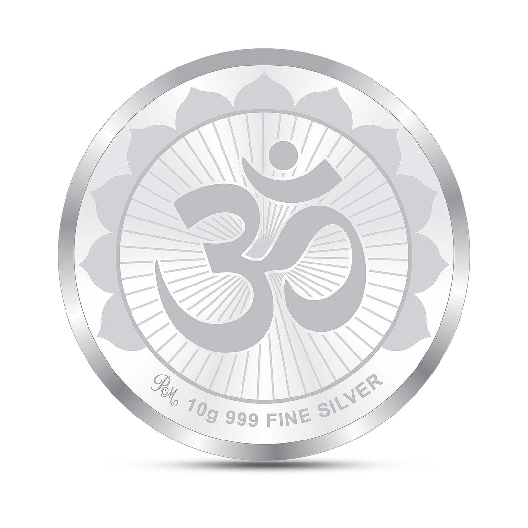 BIS Hallmarked Laxmi Ganesh Saraswati Silver Coin With 999 Purity