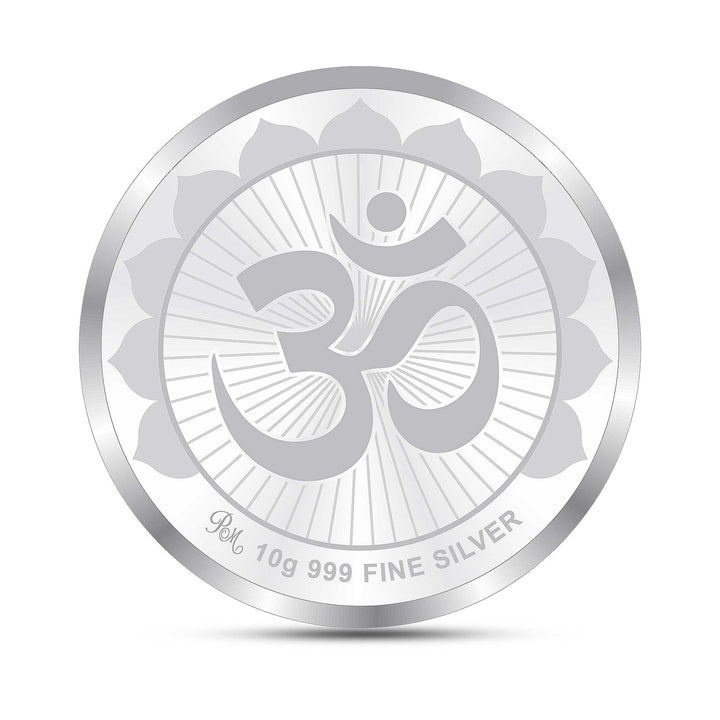 BIS Hallmarked Laxmi Ganesh Saraswati Silver Coin With 999 Purity