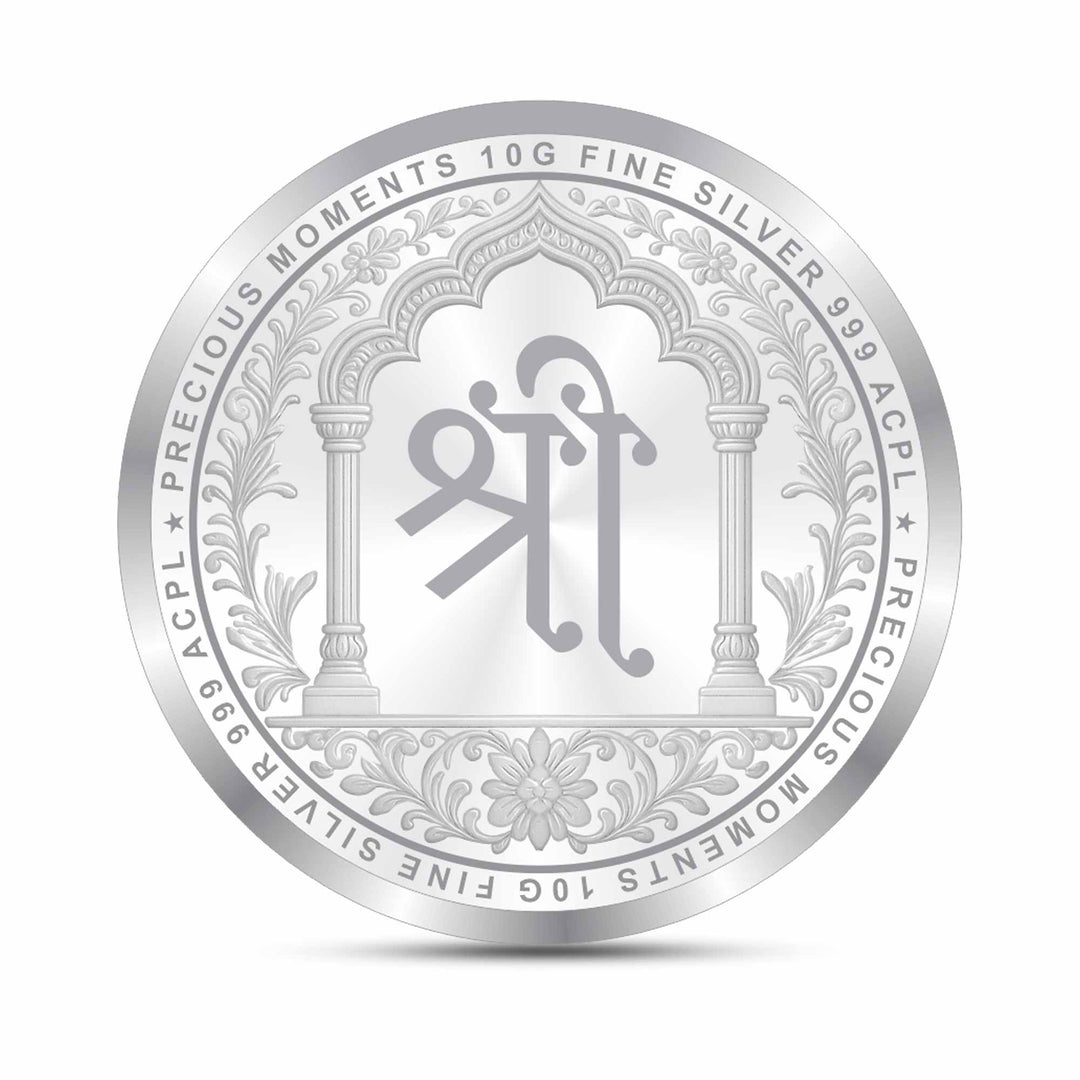 BIS Hallmarked Laxmi Ganesh & Saraswati Silver Coin With 999 Purity