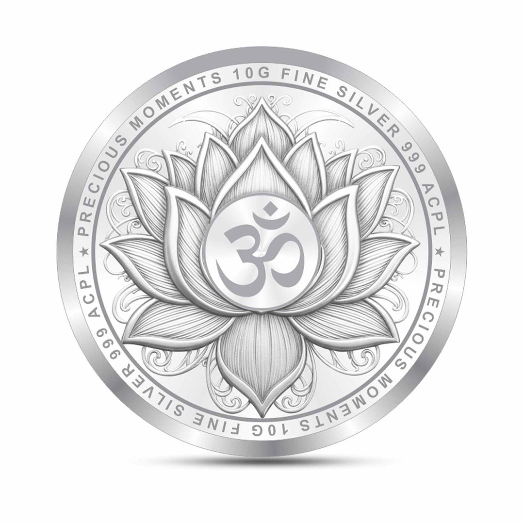 BIS Hallmarked Laxmi Ganesh Silver Coin With 999 Purity