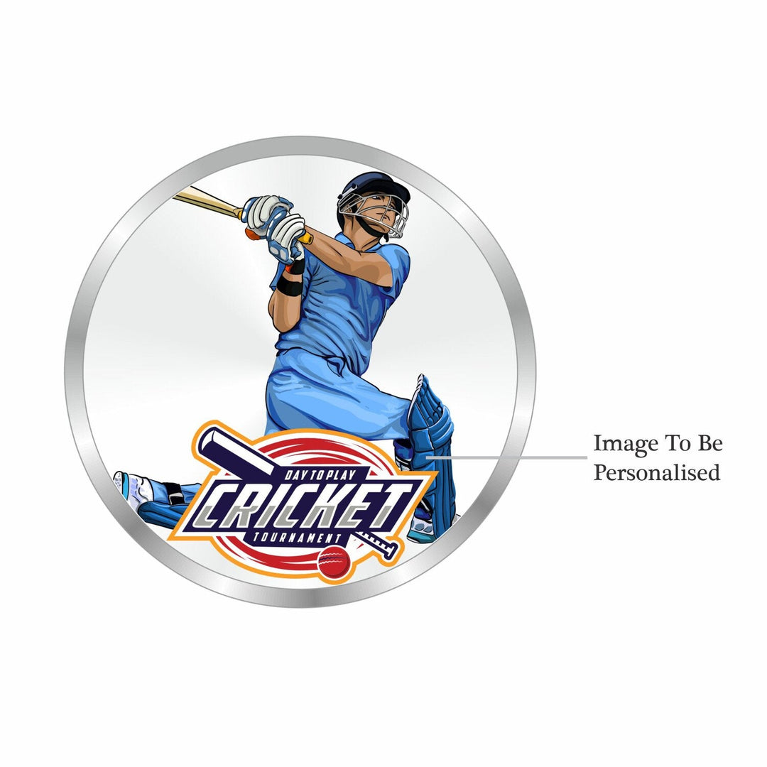 BIS Hallmarked Personalised Sports Silver Coin Best Gifting for Winner Player 999 Pure