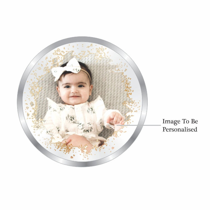 BIS Hallmarked Personalised New Born Baby Girl Silver Coin 999 Purity