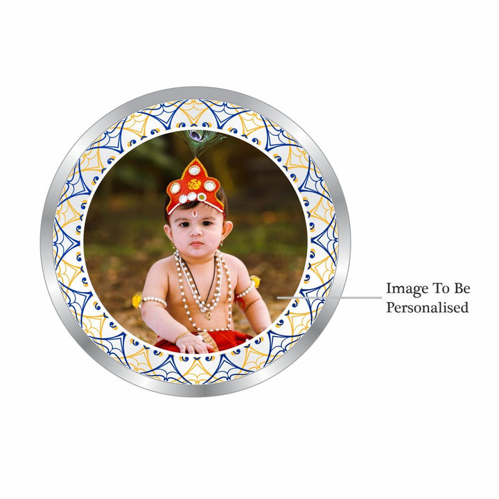 BIS Hallmarked Personalised New Born Baby Boy Silver Coin 999 Purity