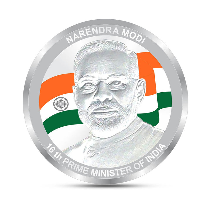 BIS Hallmarked 20 Gram PM Modi Ji Silver Coin 999 Purity