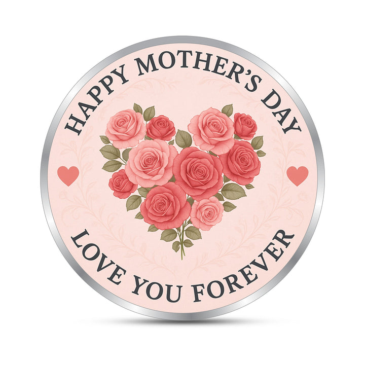 BIS Hallmarked Personalised Mother's Day Silver Coin 999 Pure