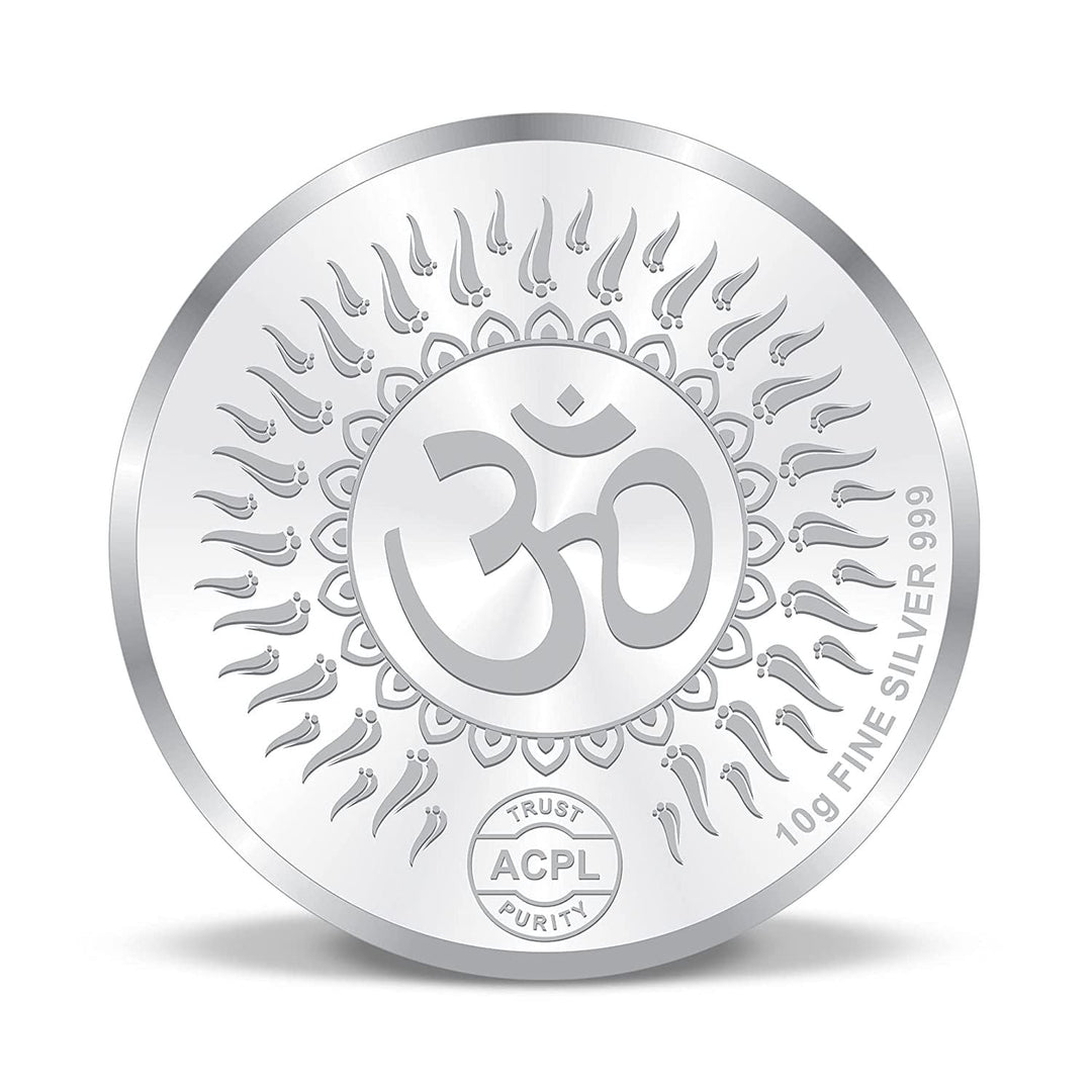 BIS Hallmarked Ganesh Lakshmi 999 Pure Silver Coin