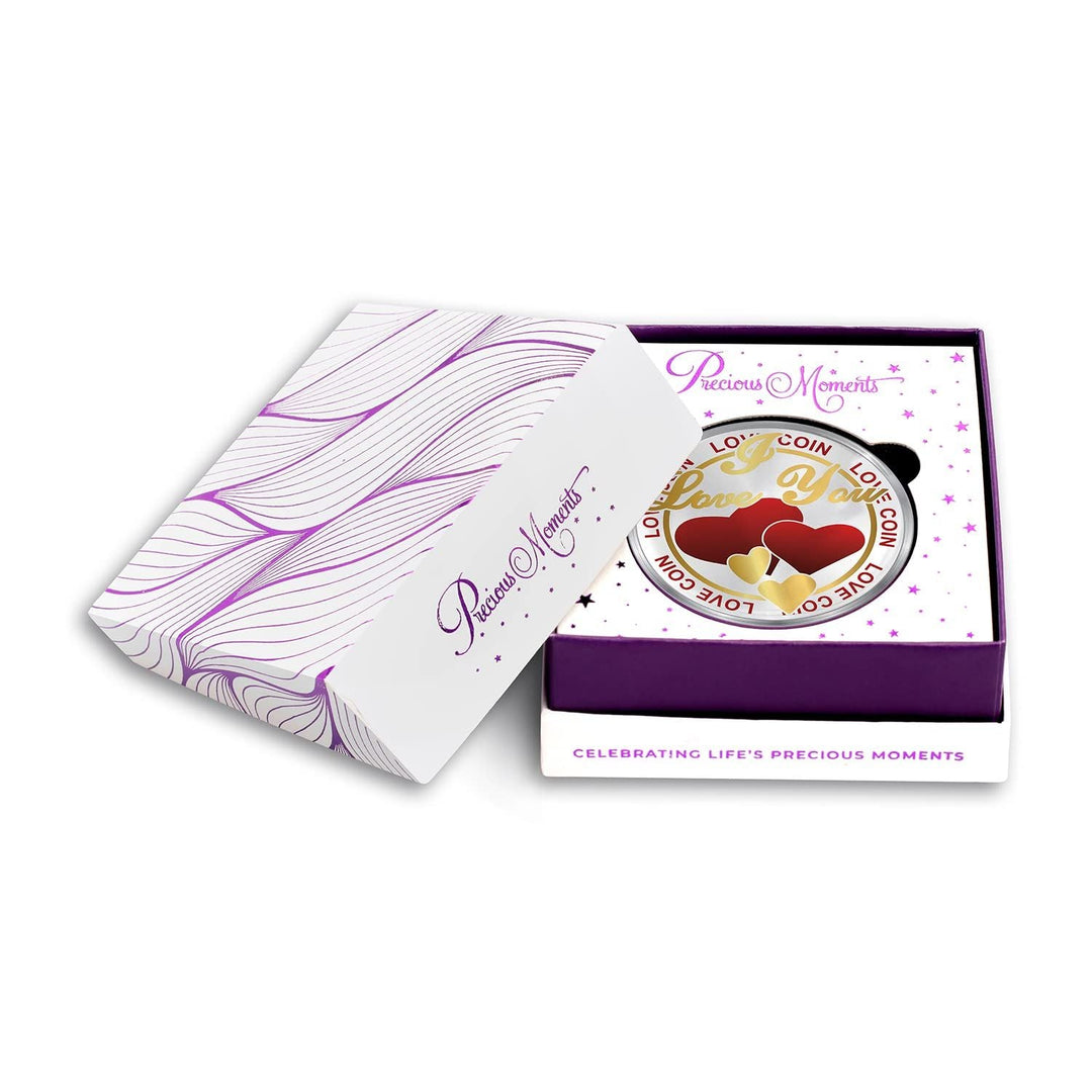 BIS Hallmarked Happy Valentine Day Heart Design Silver Gifting Coin 999  Purity