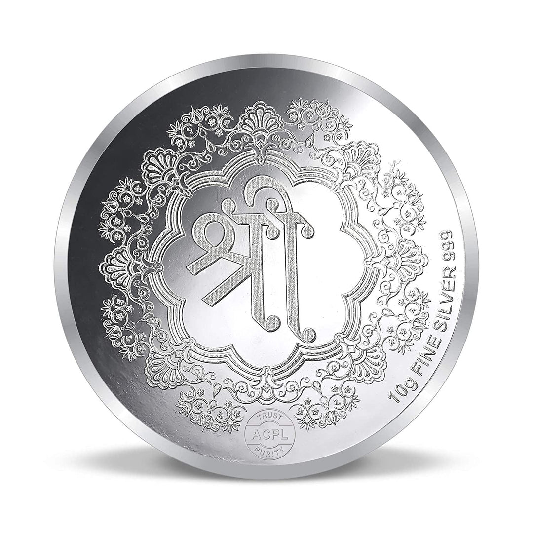 BIS Hallmarked Ashta Laxmi 999 Pure Silver Coin
