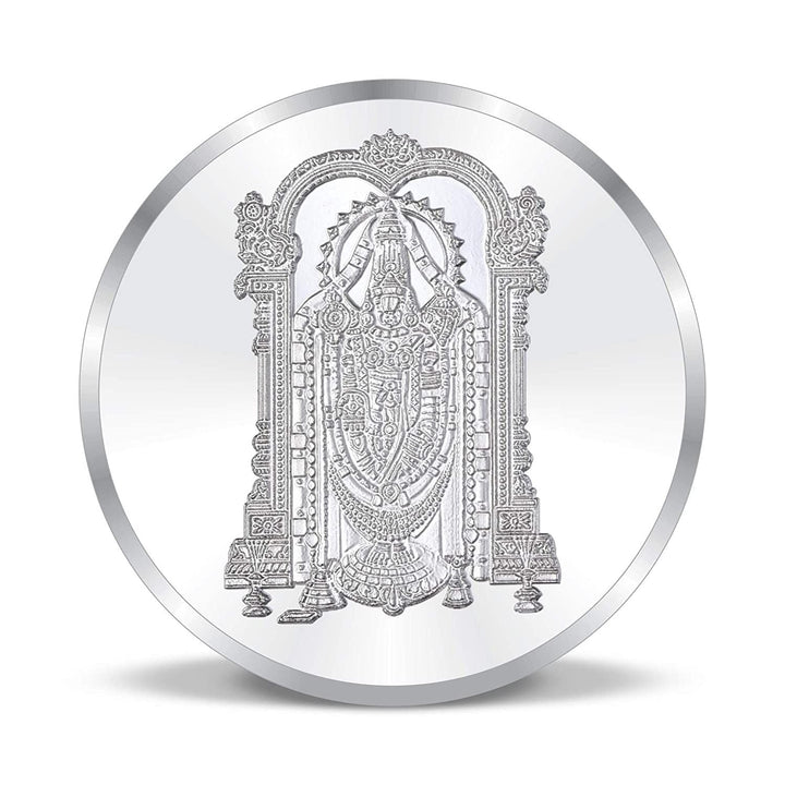 BIS Hallmarked Shree Balaji 10GM 999 Pure Silver Coin