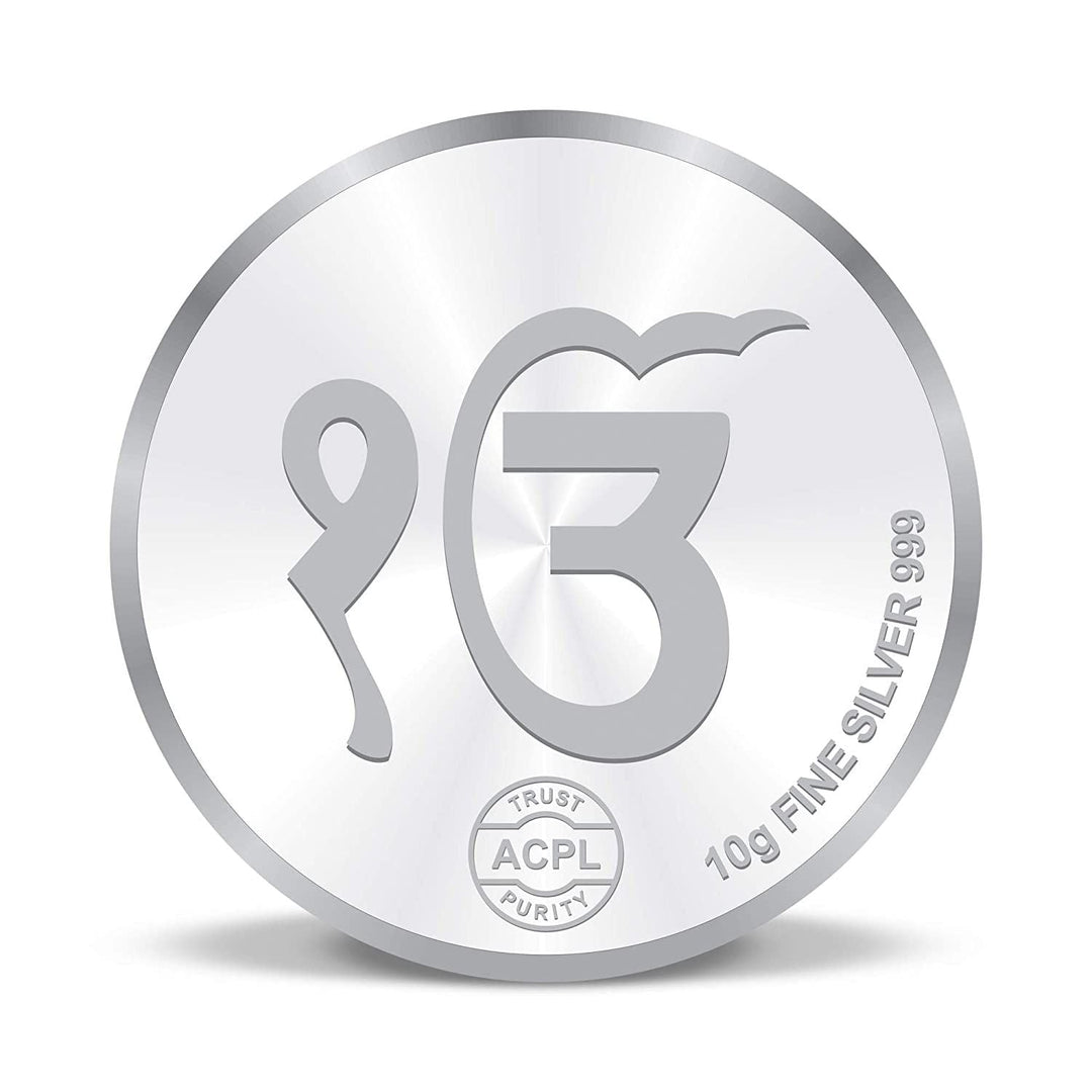 BIS Hallmarked Shree Gurunanak Dev Ji 999 Pure Silver Coin