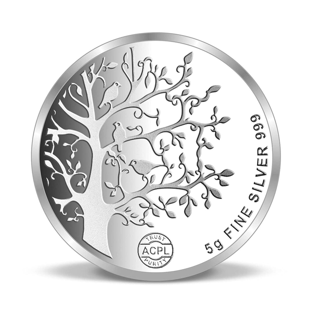 BIS Hallmarked Banyan Tree 999 Pure Silver Coin