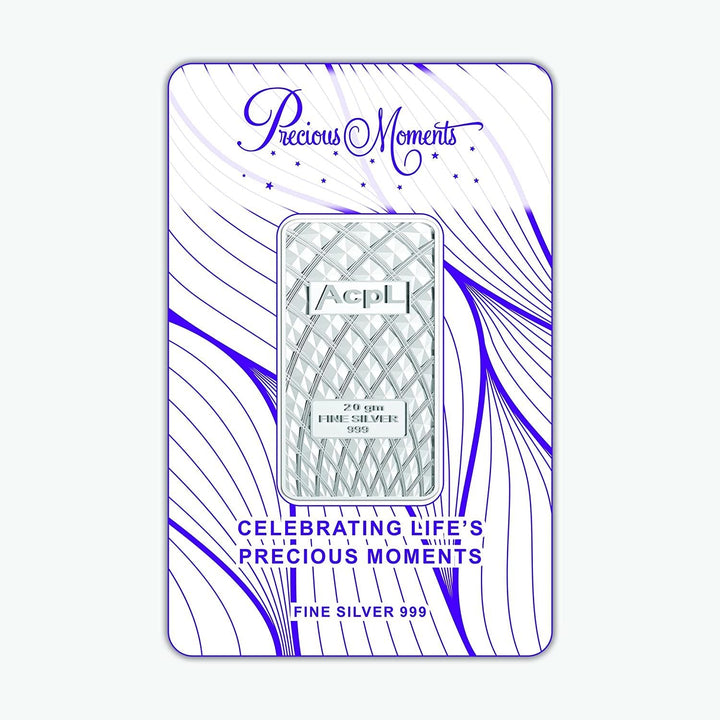 BIS Hallmarked Bullion Silver Bar 999 Purity