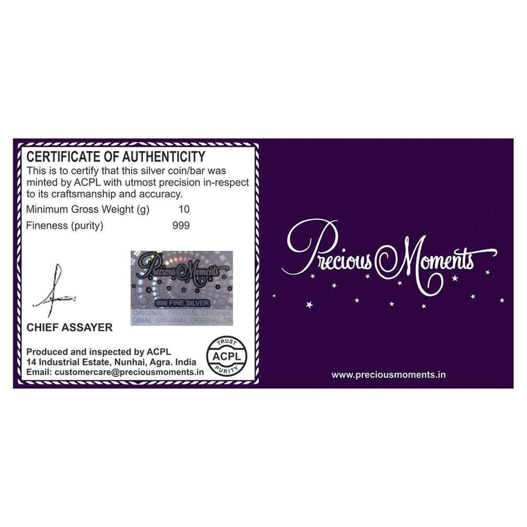 BIS Hallmarked Personalised Anniversary 999 Pure Silver Coin