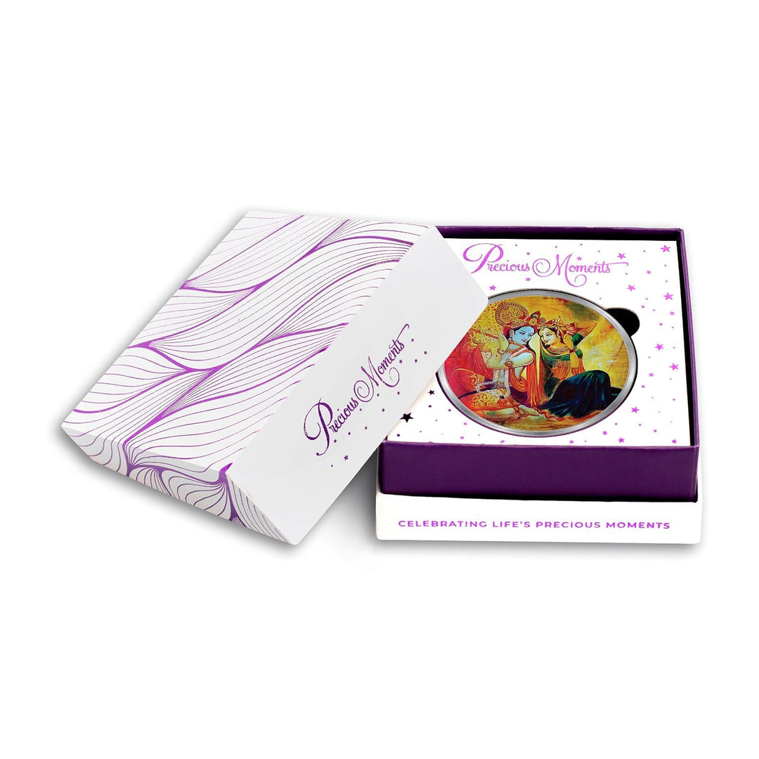 BIS Hallmarked Radha Krishna 999 Pure Silver Coin