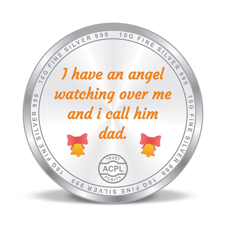 BIS Hallmarked Best Dad Ever 999 Pure Silver Coin