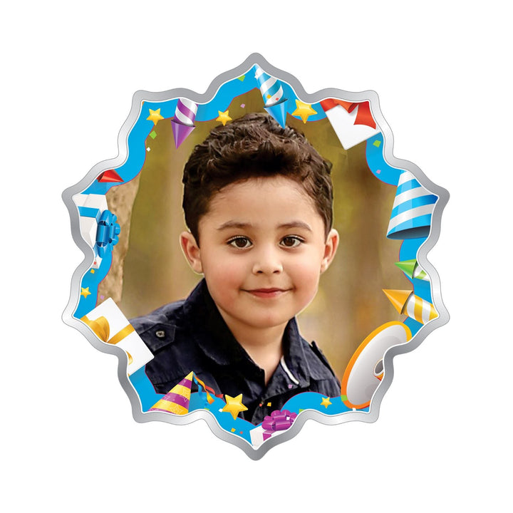 BIS Hallmarked Silver Coin Personalised Birthday Gift Flower Shape 999 Pure