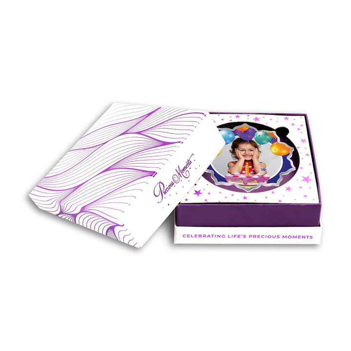 BIS Hallmarked Personalised Silver Coin Birthday Gift Flower Shape 999 Pure