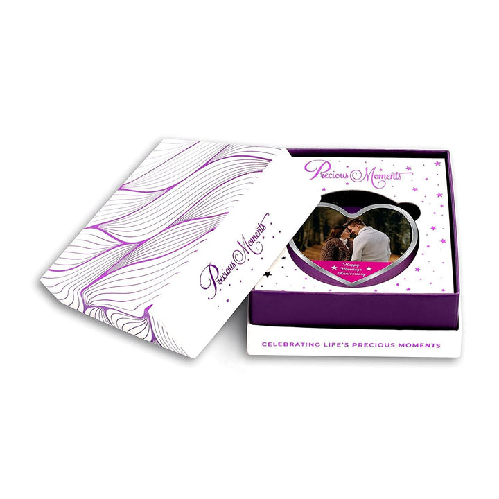 BIS Hallmarked Personalised Newly Married Heart Silver Coin 999 Pure