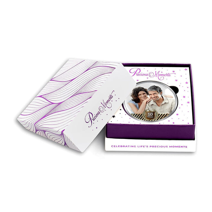 BIS Hallmarked Personalised Anniversary Silver Coin 999 Purity