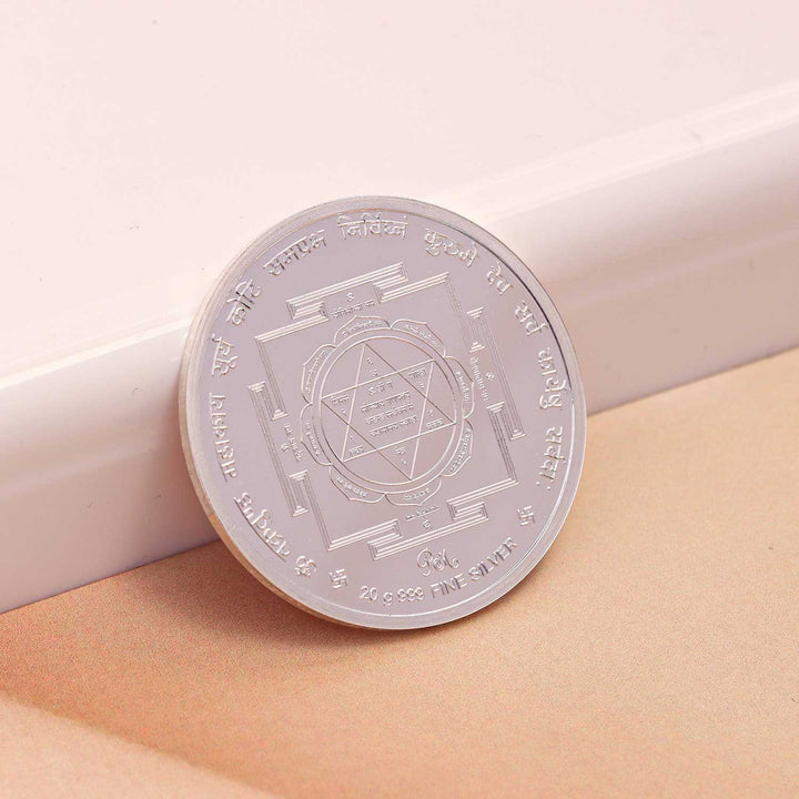 BIS Hallmarked Ganesh Ji Silver Coin With 999 Purity
