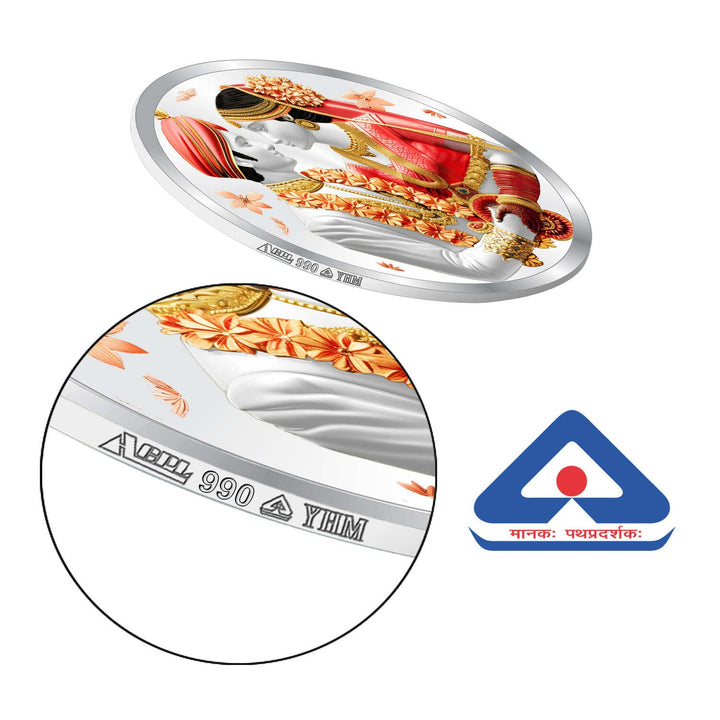 BIS Hallmarked 999 Pure Silver Celebrate Eternal Bonds with Our Exclusive Wedding Silver Coin
