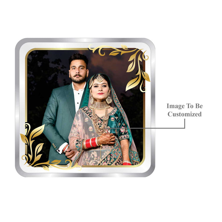 BIS Hallmarked Personalised Newly Married Anniversary Beautiful Silver Coin ( 999 Purity )